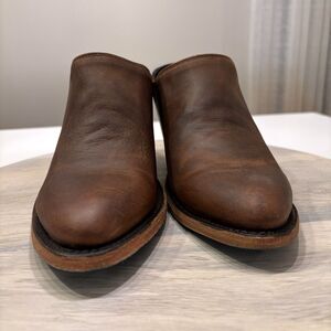 Lane Plain Jane Mule Women's Cowboy Boots Western Wear‎ Slip-On Booties Size 7.5